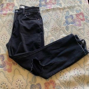 Abercrombie and Fitch The Ankle Straight Ultra High Rise Curve Love